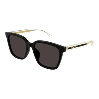 Gucci GG1121SA001 Square Full Rim Sunglasses - Black