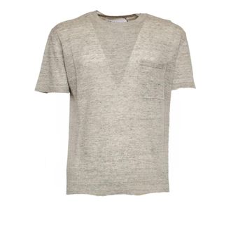 Amaranto Round-neck Knitwear, male, Gray, Size: M Round-neck Knitwear