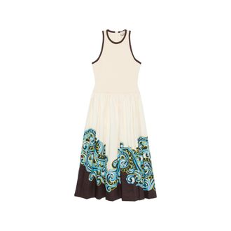 Alemais Natalia Paisley-print Sleeveless Midi Dress