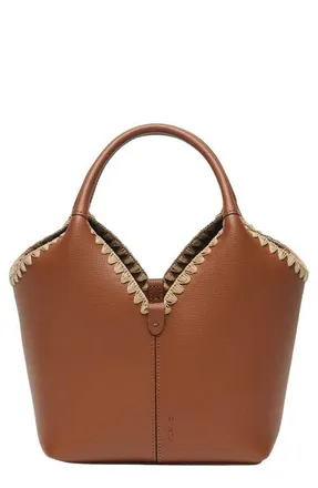 Oryany Vanessa Leather Satchel in Toffee Tan at Nordstrom