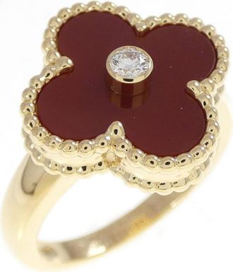 Van Cleef & Arpels Yellow Gold Yellow Gold (18K) Band Ring (Pre-Owned)