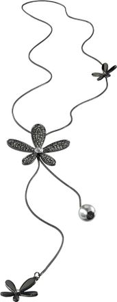 Heine Herzkette HEINE, Damen, Gr. N-Groesse, Metall, schwarz, Halsketten Herzkette