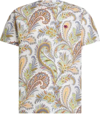 Etro T-Shirt A Fiori-Uomo