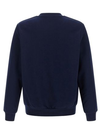 Lacoste Logo-Embroidered Fleece Sweatshirt - Navy