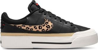 Nike Womens Court Legacy Lift - Training Shoes Black/Khaki Size 10.0