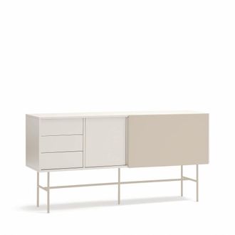 Teulat Aparador 3 cajones 2 puertas crema y arena