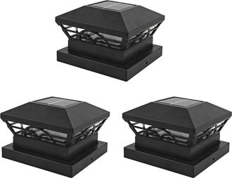 OEM Luces Solares Aptas Para Postes Exteriores - Paquete De 3 Dise&ntilde;os
