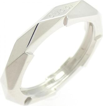 Gucci White Gold White Gold (18K) Band Ring (Pre-Owned)
