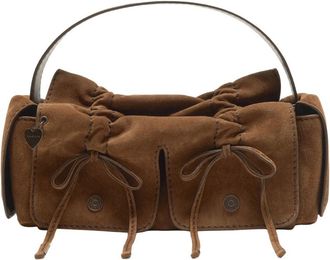 Acne Studios Multipocket Shoulder Bag With Structured Design And Suede-Like Texture