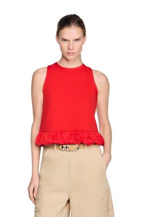 Sandro Ruffle top in Red at Nordstrom, Size X-Large