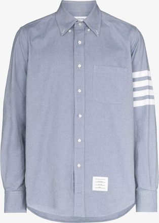 Thom Browne 4-Bar Stripe Cotton Shirt - Mens - Cotton