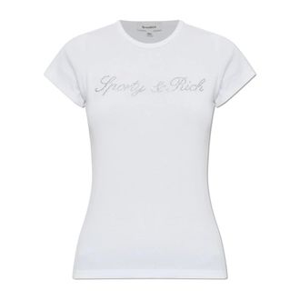 Sporty & Rich Donna, Top, Bianco, S, new