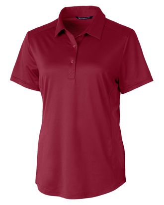 Cutter & Buck Prospect Textured Stretch Womens Short Sleeve Polo Shirt