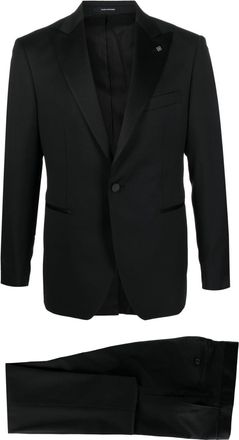 Tagliatore single-breasted wool dinner suit - men - Cupro/Virgin Wool - 54 - Black