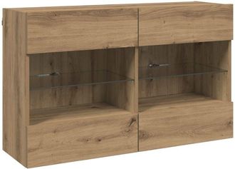 vidaXL Mueble De Tv Montado En La Pared Roble Artesanal Vidaxl