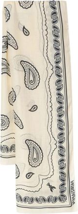 Patrizia Pepe Modal en Zijden Sjaal - Dames - Sjaals - Beige - ONE Size - Accessoires