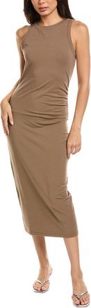 Vince Side Drape Tank Dress