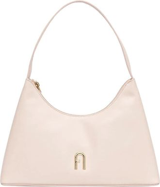 Furla Diamante Schoudertas - Dames - Schoudertassen - Roze - ONE Size - Leer - Tassen