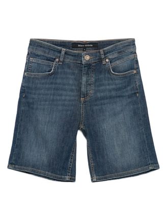 Marc O'Polo contras-stitching denim shorts - women - Denim - 26 - Blue