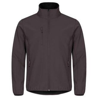 Clique Mens Classic Soft Shell Jacket (3XL) (Dark Grey)