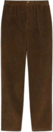 Kenzo Joggingbroek van Corduroy - Heren - Straight fit broeken - Bruin - L - Katoen - Broeken