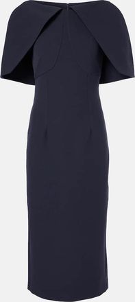 SAFiYAA Barb draped crepe midi dress
