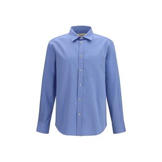 Valentino Garavani Blue Cotton Mens Shirt