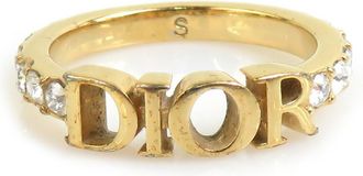 Dior Gold Metal Band Ring (Pre-Owned)