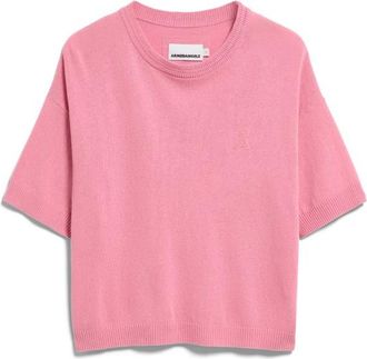 Armedangels S Sl Linen Blend Knit Sweater T-Shirt f&uuml;r Damen | rosa