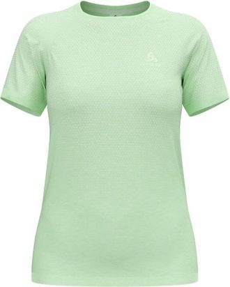 Odlo T-Shirt S/S Crew Neck Essential Seamless Funktionsshirt für Damen | grün