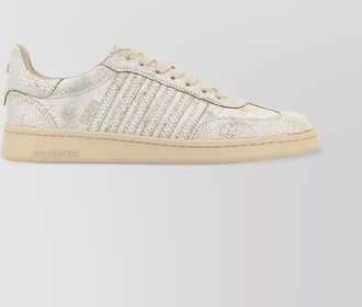 Dsquared2 leather low-top sneakers