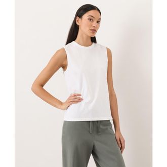 Pact Organic Cotton Soft-Slub Essential Tank in White at Nordstrom, Size Xx-Large