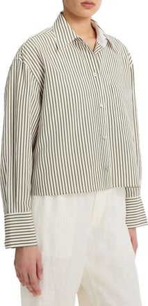 Vince Cropped Button Down Shirt