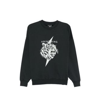 Anine Bing Miles Tiger-print Sweatshirt