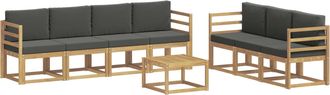vidaXL Conjunto De Sof&aacute;s De Exterior 7 Uds. Vidaxl