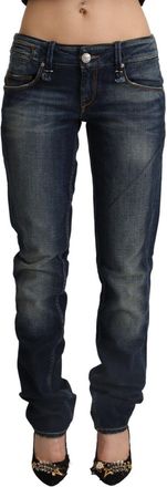 Acht Washed Cotton Skinny Low Waist Womens Jeans