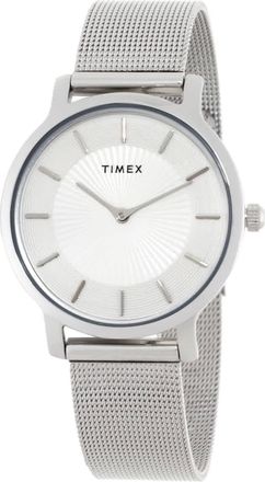 Timex Transcend Quartz Silver Dial Ladies Watch TW2Y10200
