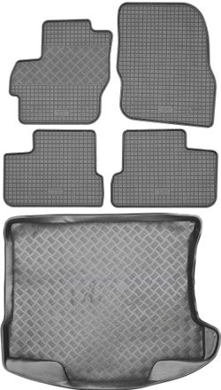 OEM Juego De Alfombrillas De Goma Para Coche Y Alfombrilla Para Maletero Para Mazda 3 Ii Sed&aacute;n (2009-2013)