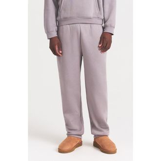 SKIMS Fleece Lounge Relaxed Joggers in Shadow at Nordstrom, Size Xx-Large