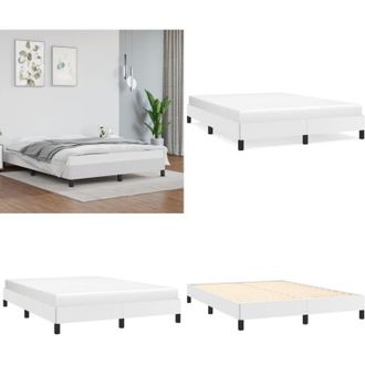 vidaXL Giroletto Bianco 140x200 cm in Similpelle - Materasso da letto - Similpelle