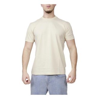 Colmar T-Shirts, male, Beige, Size: 2XL Cotton Round-Neck T-Shirt