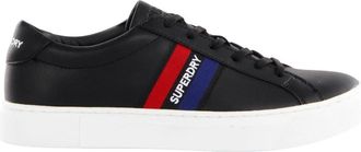 Superdry Vegan Court Heren Lage Sneakers - Heren - Sneakers - Zwart - 42 EU - Schoenen