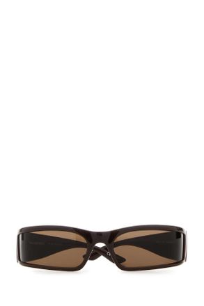 Balenciaga Unisex Brown Acetate Sunglasses Dark Exterior: Occhiali Da Sole