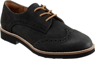 Softwalk Willet Wingtip Derby in Black Nubuck at Nordstrom, Size 10.5