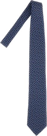 Ermenegildo Zegna Embroidered Silk Tie