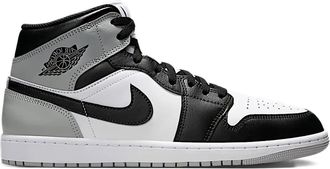 Nike Jordan Sneakers Air Jordan 1 Mid Barons - White/Light Smoke Grey/Black - Bianco