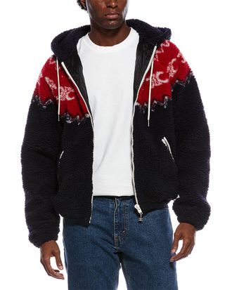 Celine Celine Logo Fleece Wool-Blend Jacket
