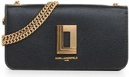 Karl Lagerfeld Kosette Shoulder Bag in Black/gold at Nordstrom