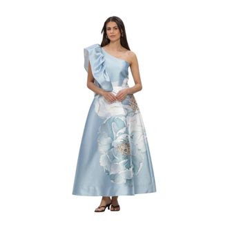 Kudibal Copenhagen Flornette Gown - Dames - Avondkleed - Blauw - S - Kleedjes