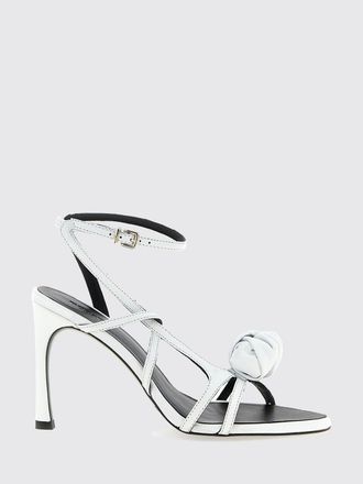 Rotate Leather Sandals with Knot Application